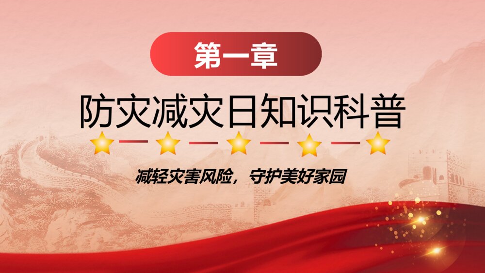 全国防灾减灾日灾害自救手册培训科普PPT课件（带内容）3