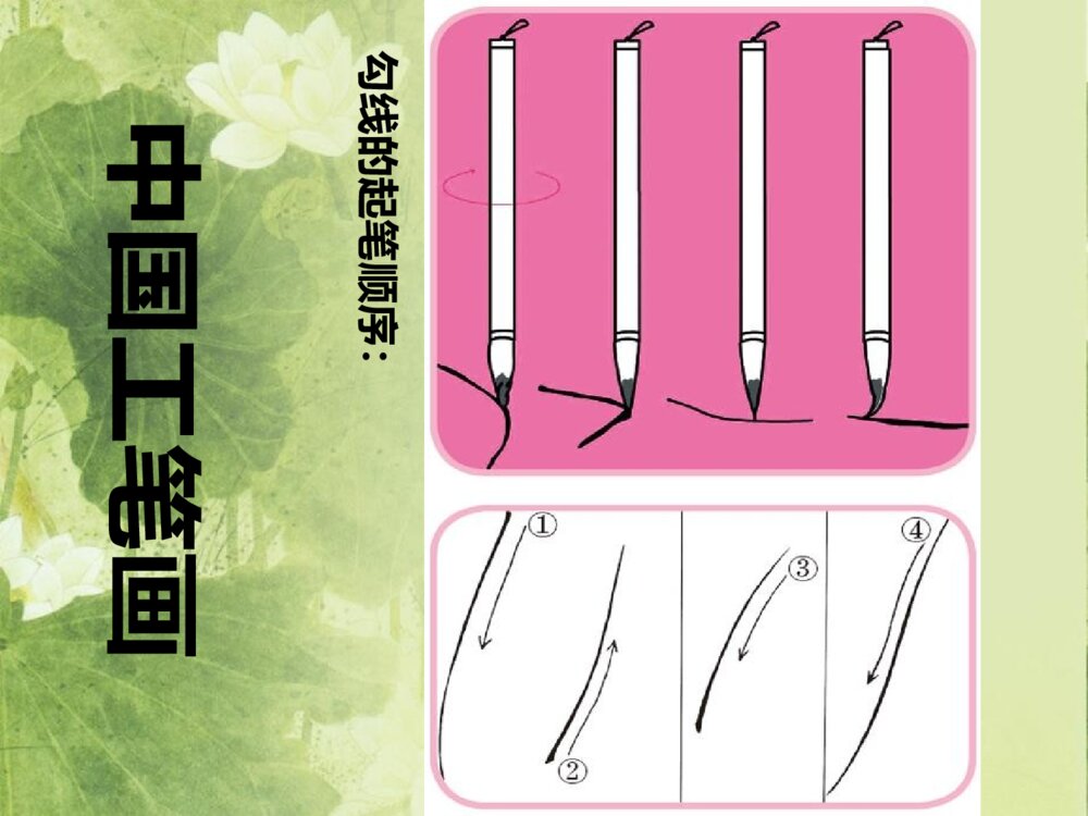 工笔花卉·小学美术PPT课件4