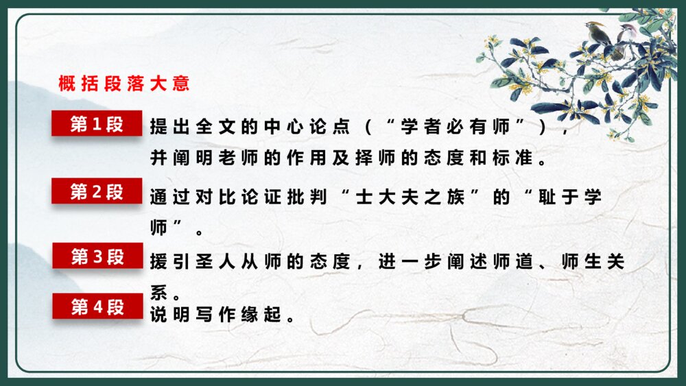人教版高中语文高二必修《师说·韩愈》教育教学PPT课件8