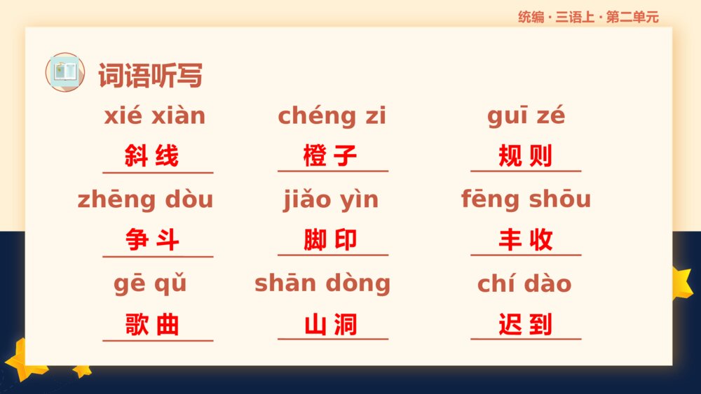 统编版小学语文三年级语文上册第二单元复习课件PPT下载9