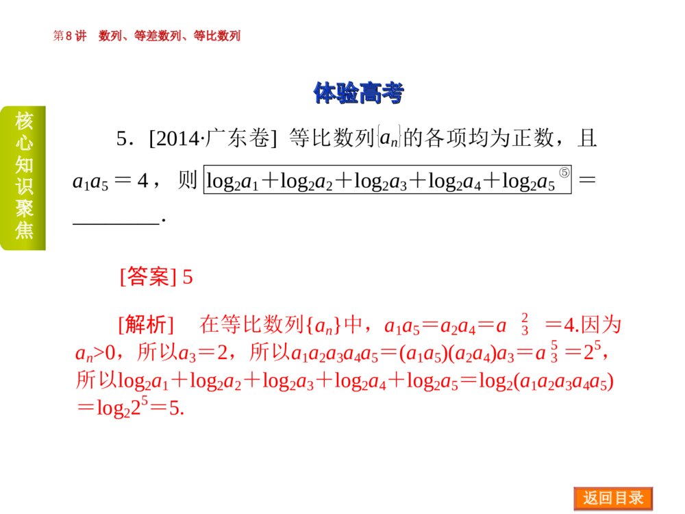 2015高三数学《文科》二轮复习《专题3 数列》PPT版7