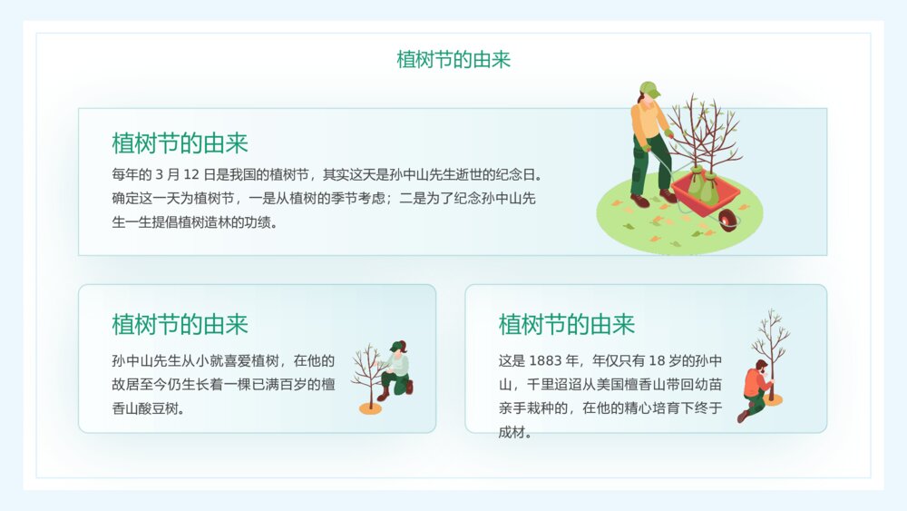 《植树节爱护环境保护地球》植树节主题班会PPT课件4