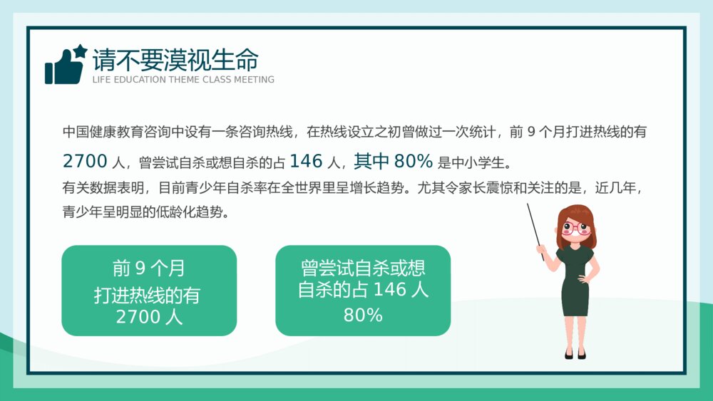 《让生命之花绽放光彩》中小学生命教育主题班会PPT课件5