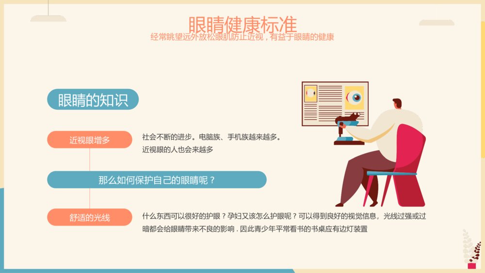 保护眼睛健康教育主题教育PPT课件(带内容)4