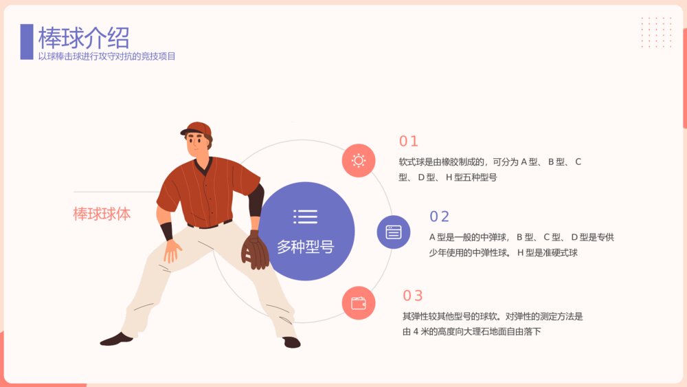 棒球运动知识教育主题PPT课件（带内容）7