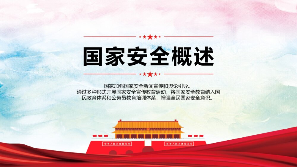 全民国家安全教育日主题PPT课件下载(带内容)4