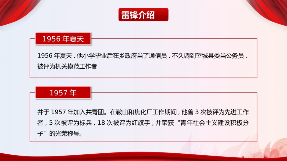 《讲雷锋故事·弘扬雷锋精神·树立文明新风》雷锋纪念日专题PPT课件下载6