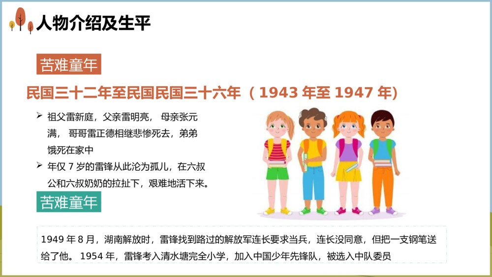 《学雷锋好榜样》中小学生主题教育PPT课件下载5