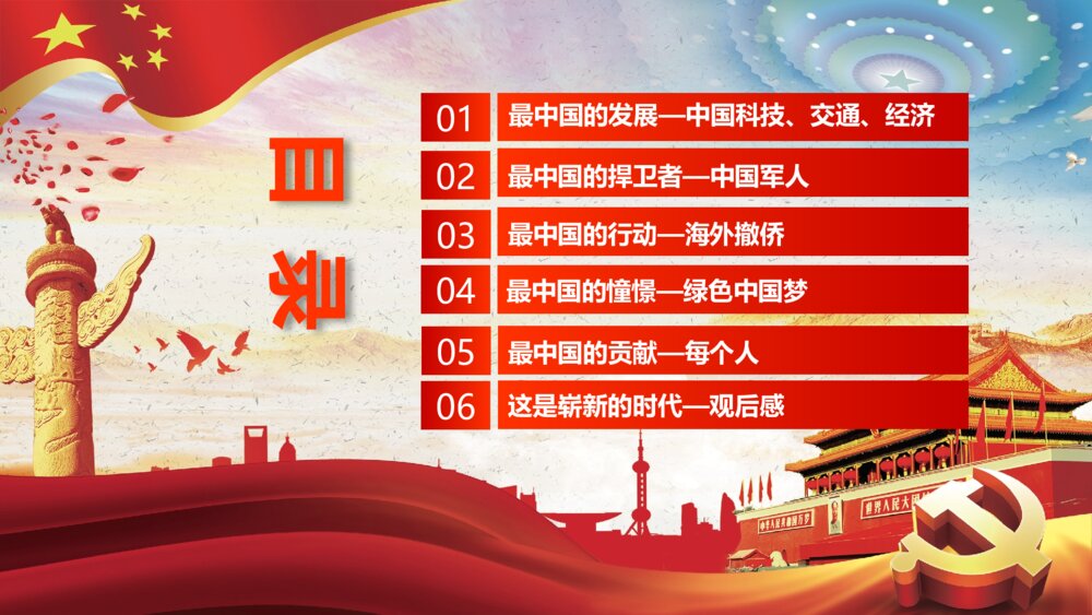 《厉害了我的国》爱国情怀学习强国演讲汇报PPT课件下载2