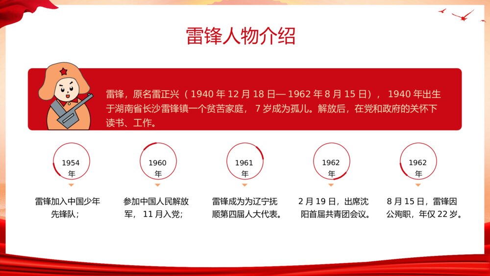 《学习雷锋精神·争做时代楷模》3月5日学雷锋纪念日主题教育PPT课件4