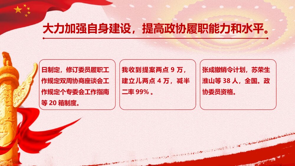《聚焦两会 关注民生》红色党建工作会议专题PPT课件10