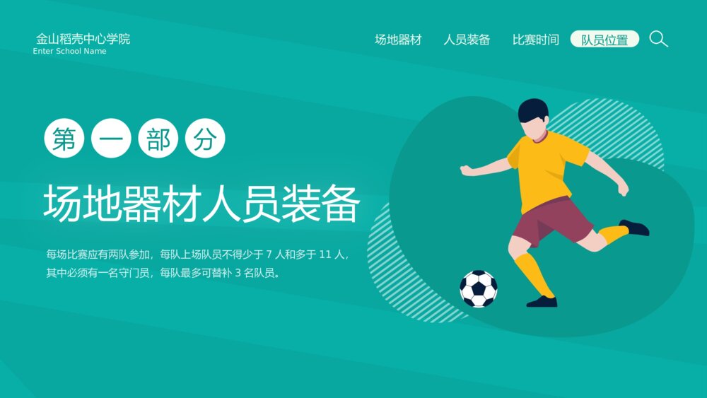 中小学生足球比赛规则讲解PPT课件下载3
