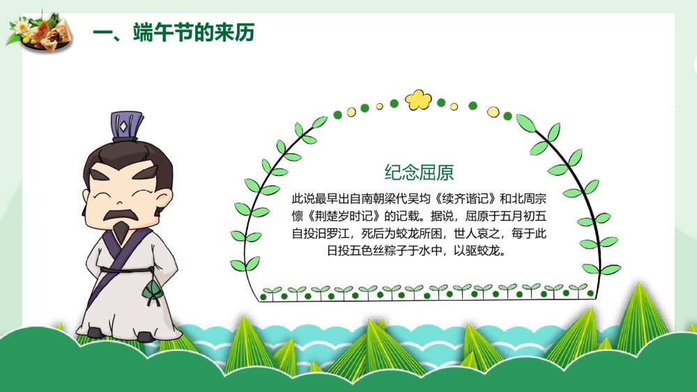 国潮风浓情端午传统节日端午节PPT课件下载4