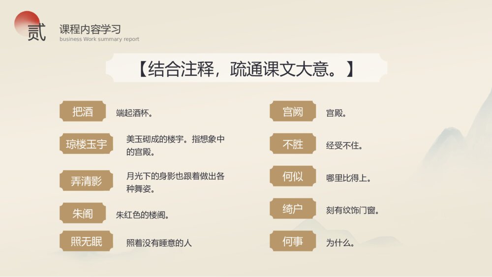 部编版九年级语文上册第三单元《诗词三首-水调歌头》PPT课件10