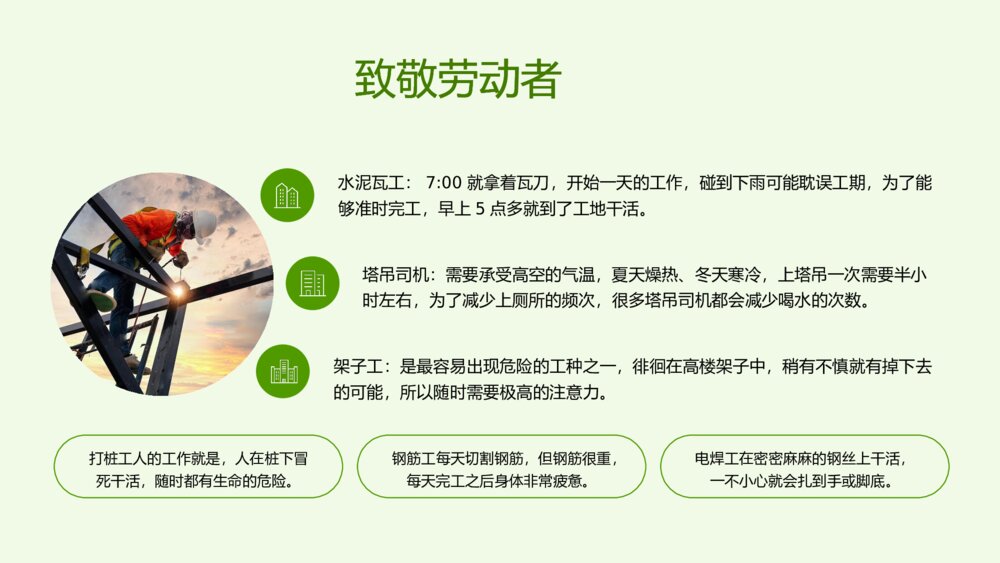 中小学生五一劳动节主题班会劳动最光荣弘扬劳模精神PPT课件下载7
