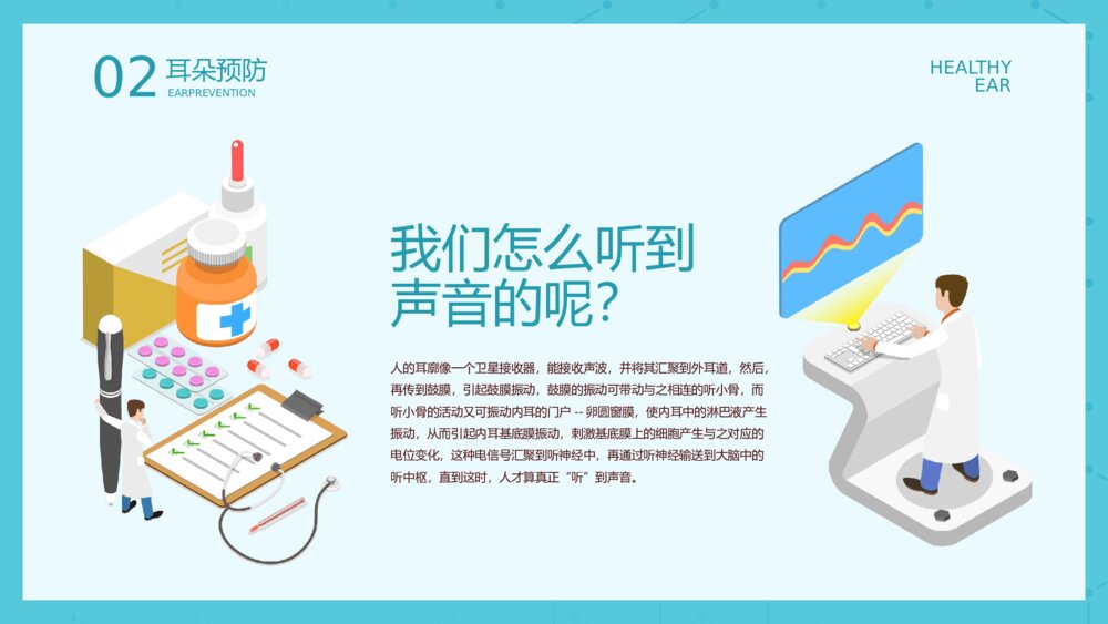 3月3日全国爱耳日主题教育《远离噪音保护听力》耳科护理PPT课件7