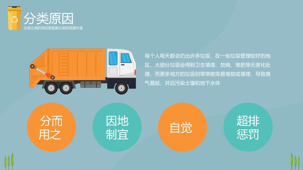 《垃圾不落地家园更美丽》垃圾分类教育主题PPT课件下载(带内容)5