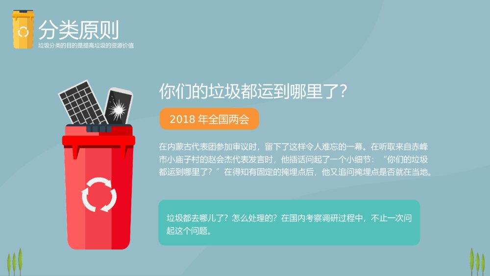 《垃圾不落地家园更美丽》垃圾分类教育主题PPT课件下载(带内容)10
