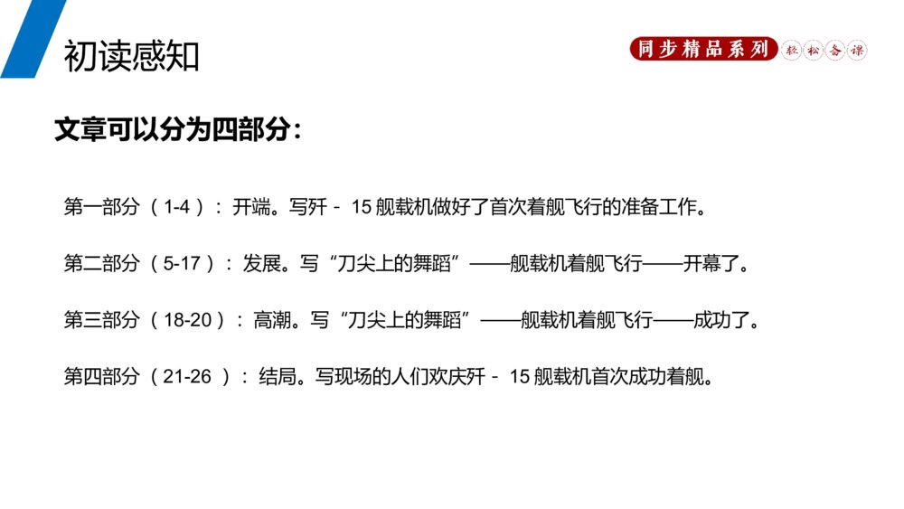 人教版八年级语文上册《一着惊海天》PPT课件8