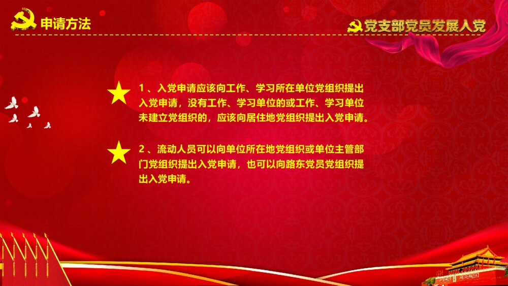 党支部党员发展入党培训党员汇报入党PPT课件6