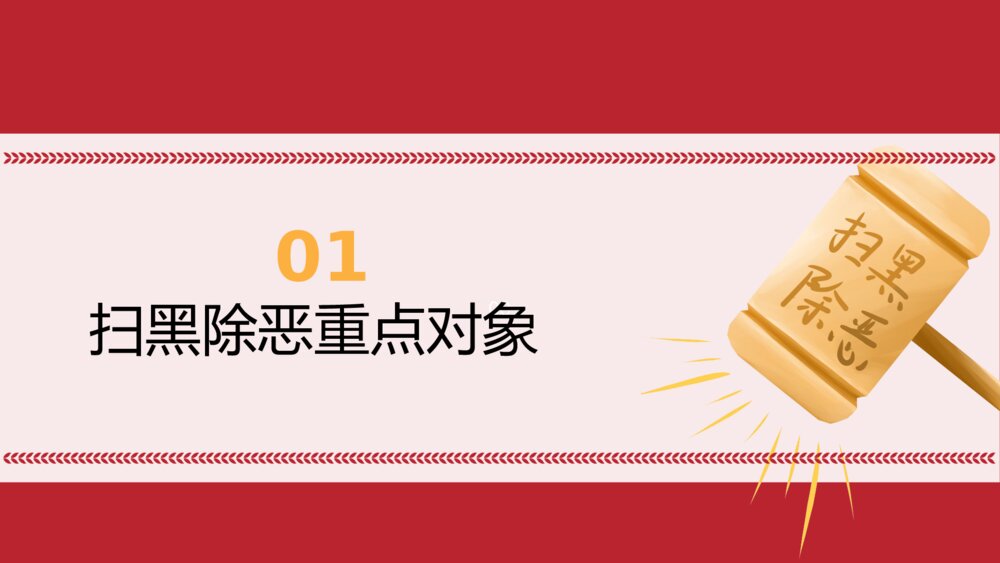 聚集全国两会扫黑除恶主题PPT课件下载3