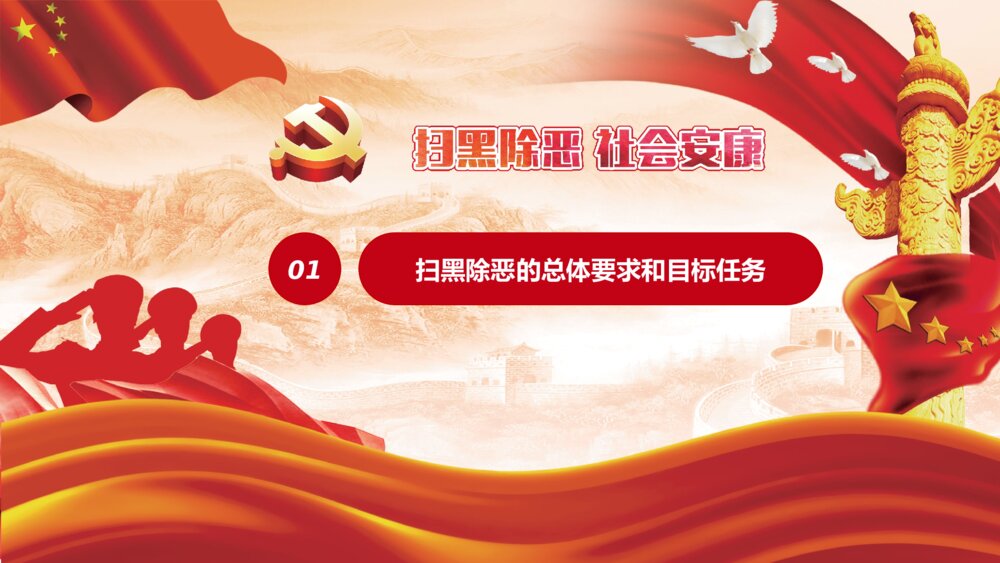 扫黑除恶专项斗争主题宣传PPT课件4