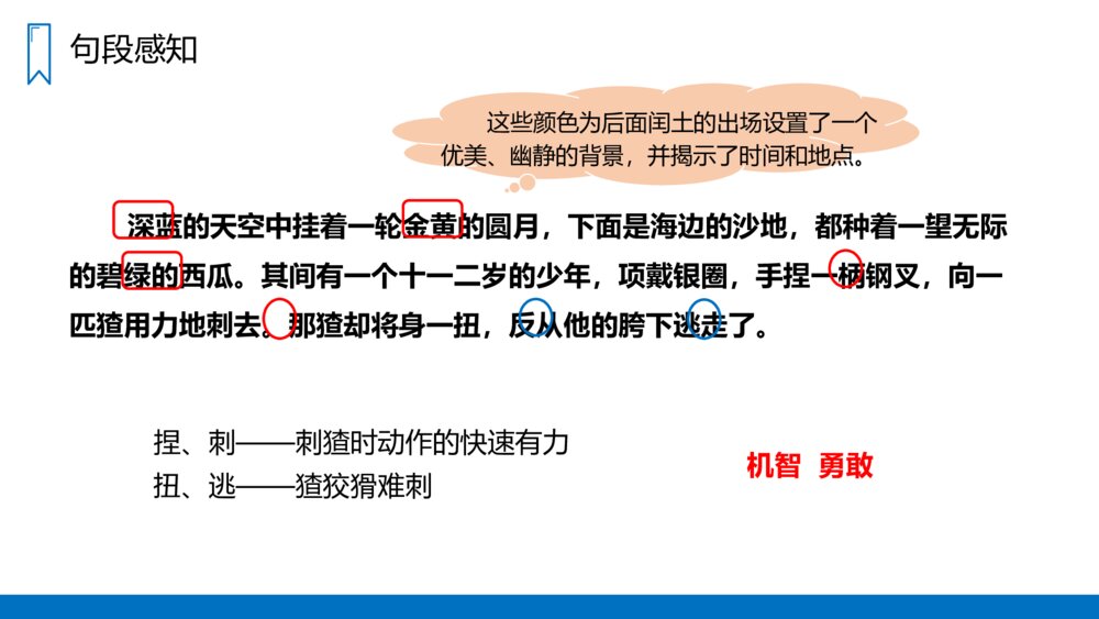 人教版六年级语文上册《少年闰土》PPT课件7