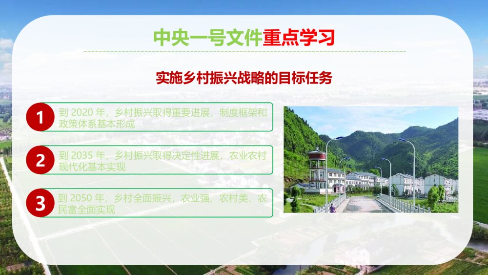 中央一号文件全面部署实施乡村振兴战略PPT课件下载9