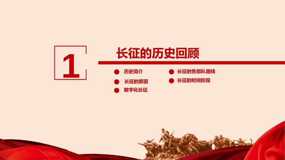 纪念中国工农长征胜利XX周年PPT课件下载3