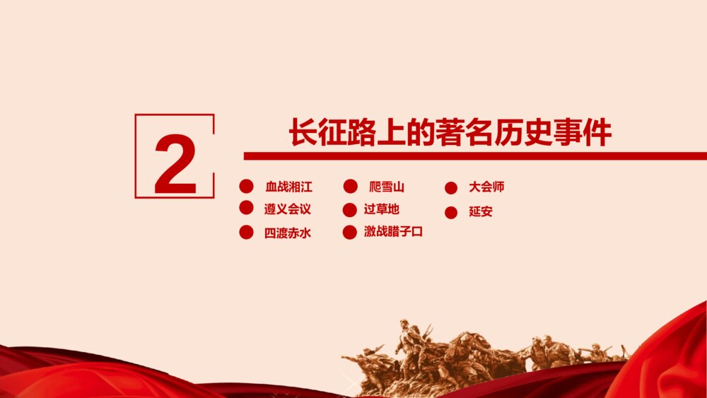 纪念中国工农长征胜利XX周年PPT课件下载9