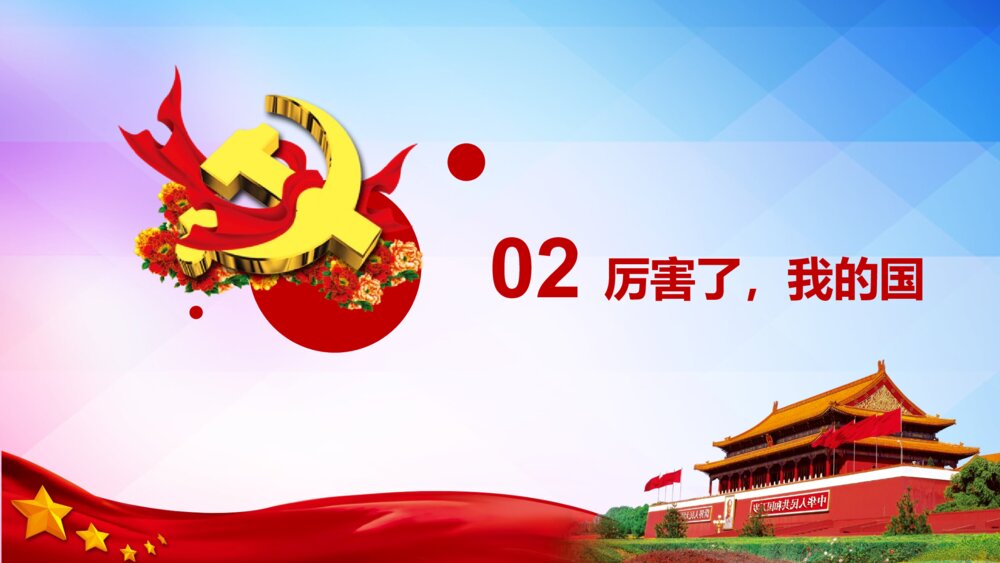 《厉害了我的国》学习强国主题班会PPT课件6