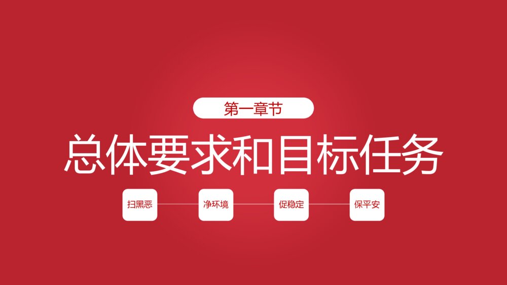 重拳出击扫黑除恶专项斗争主题PPT课件下载4