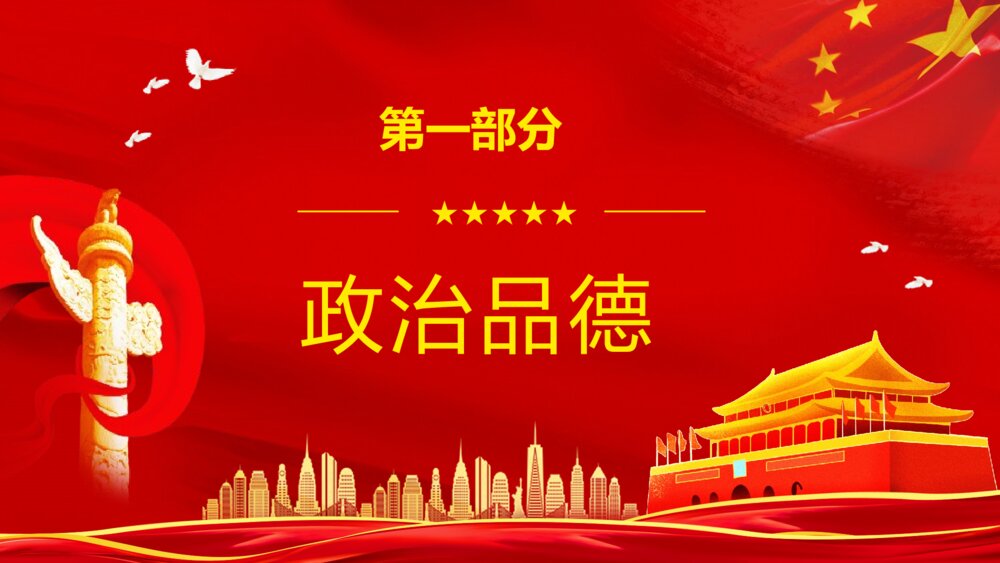 《党员干部立四德》党建党风党政宣传教育专题培训讲座PPT课件4