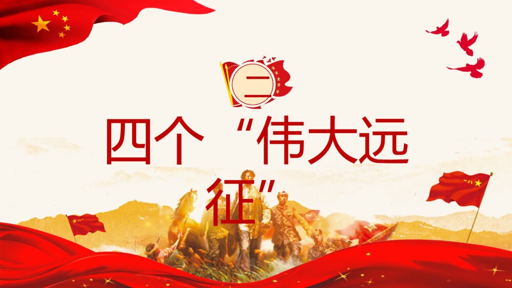 《弘扬长征精神》专题讲座主题班会PPT课件10