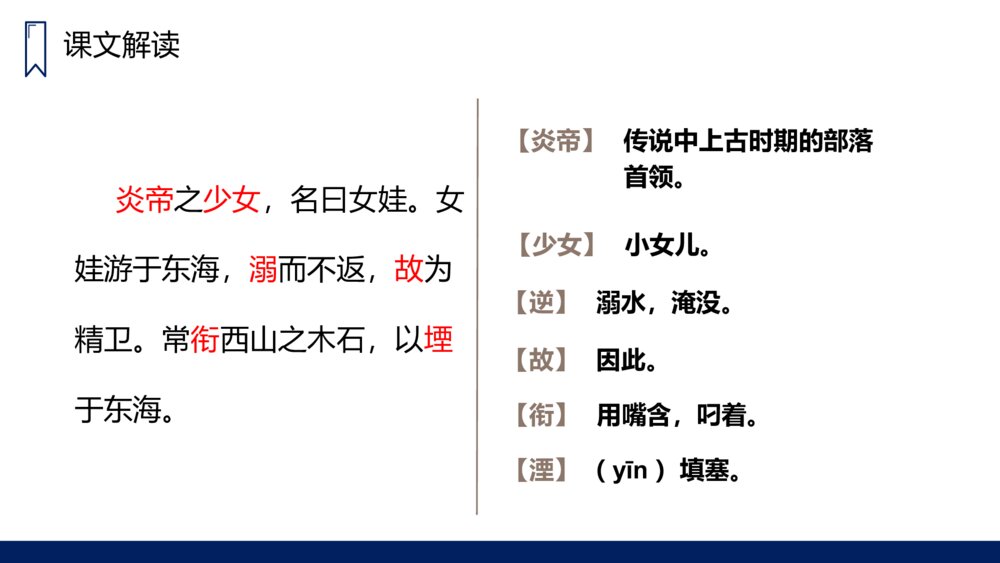 人教版四年级语文上册《精卫填海》PPT课件6