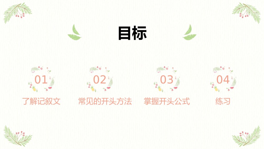 四年级语文下册作文专题·记叙文作文开头技巧PPT课件下载2