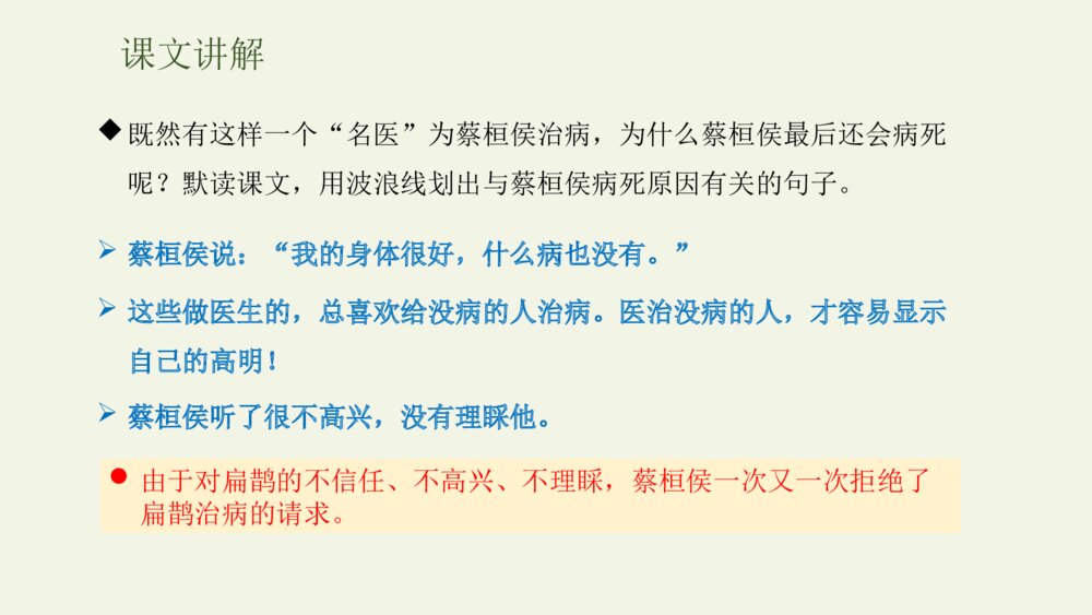 人教部编版小学语文四年级上册·第27课·故事二则·扁鹊治病PPT下载7