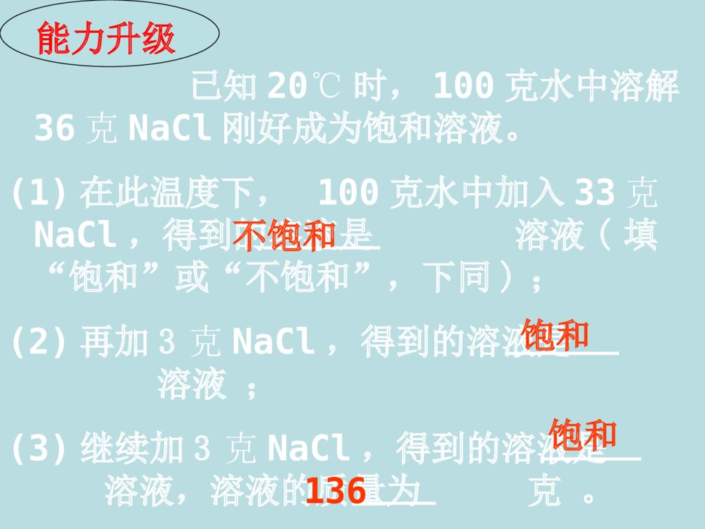 初三化学饱和溶液PPT课件下载4