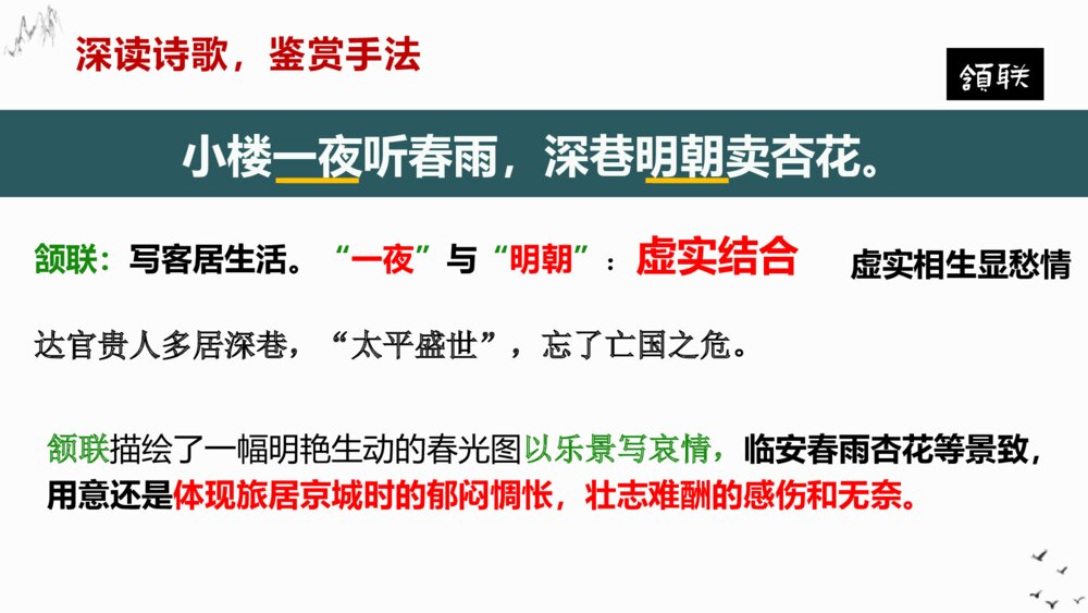 高中语文选择性必修下册《临安春雨初霁》PPT课件6