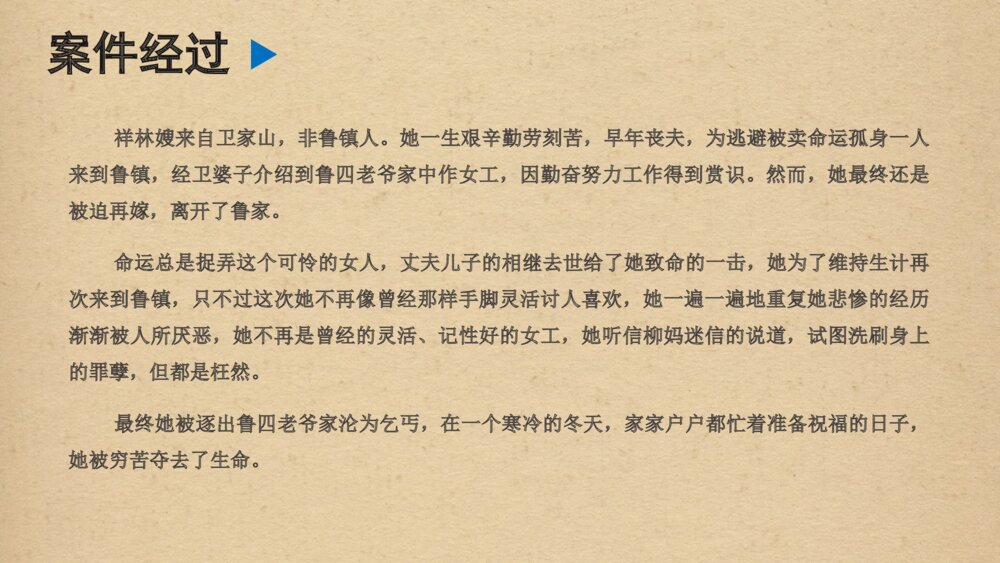 高中语文统编版必修二《祝福》PPT课件8