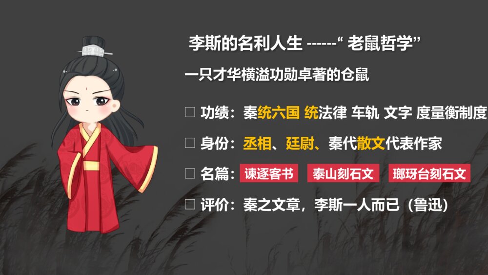 高中语文必修二《谏逐客书》PPT课件4