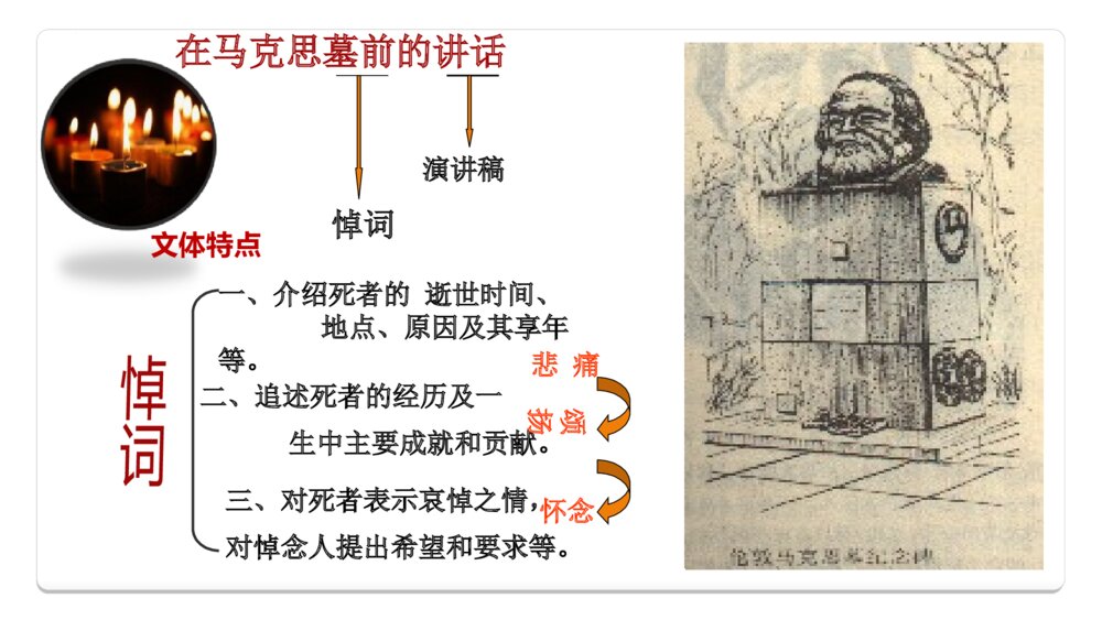 《在马克思墓前的》统编版高中语文必修二PPT课件6