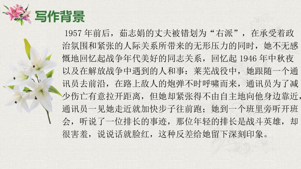 《百合花》高中语文统编版必修一PPT课件下载6