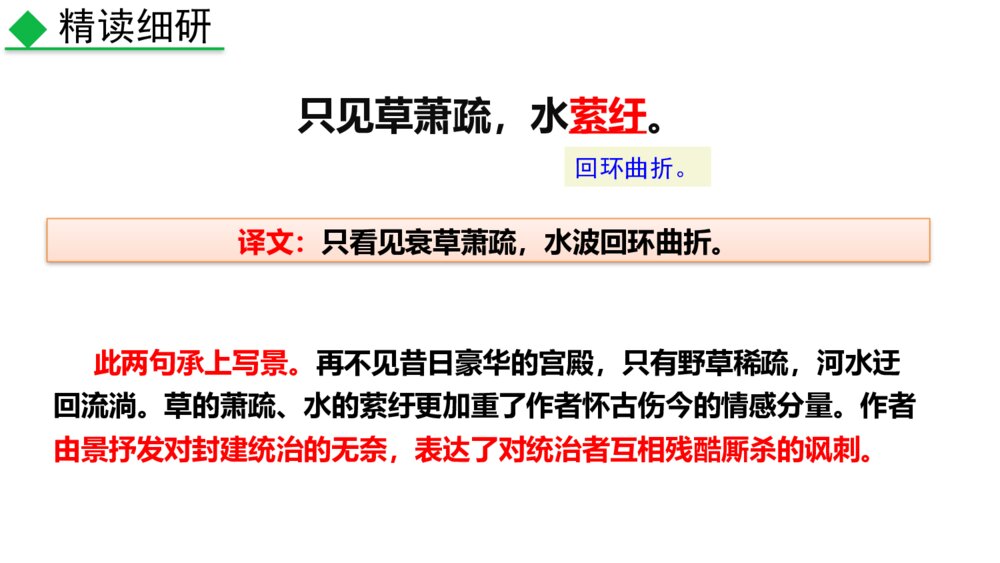 《山坡羊·骊山怀古》部编版九年级语文下册课外古诗词诵读PPT教学课件7