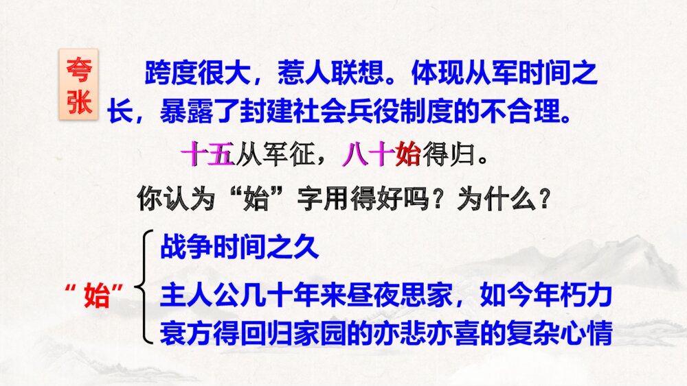 九年级语文下册《十五从军征》PPT课件下载8