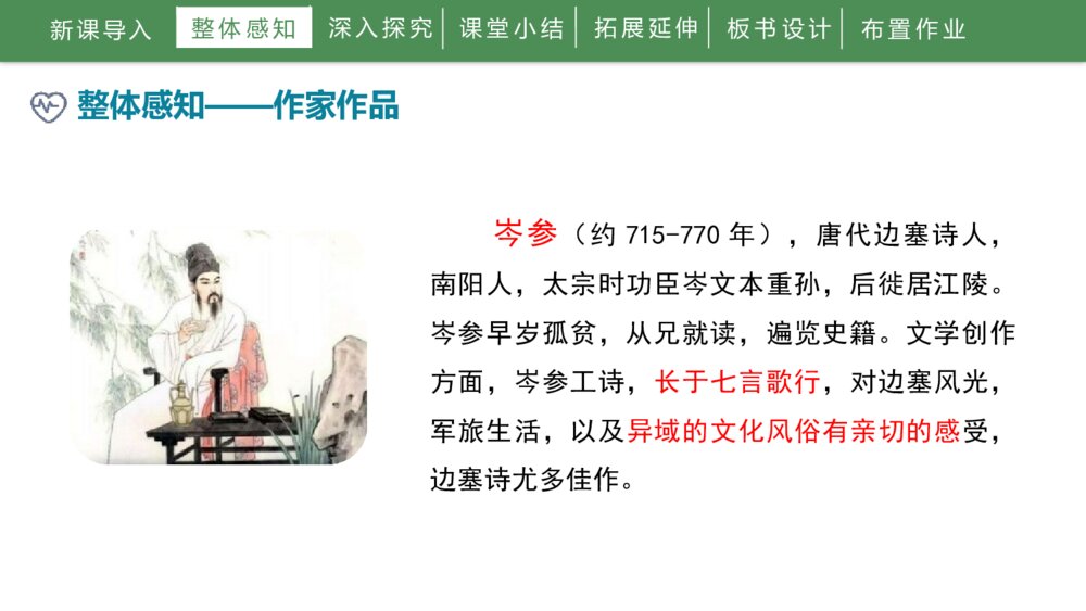 《白雪歌送武判官归京》人教部编版初中语文九年级下册PPT课件下载6