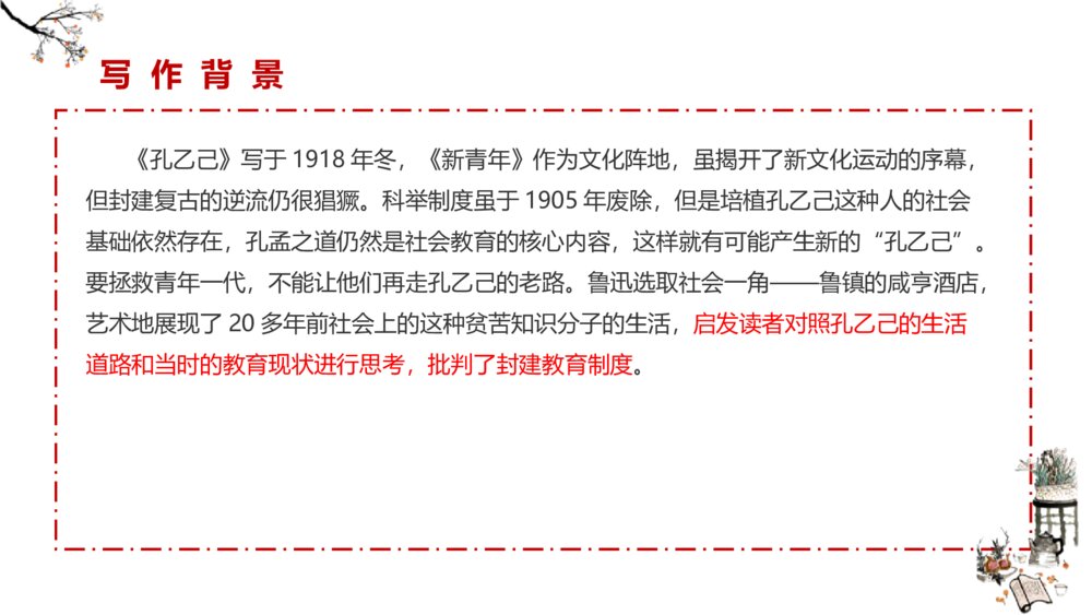 《孔乙己》部编版九年级语文下册PPT课件下载4