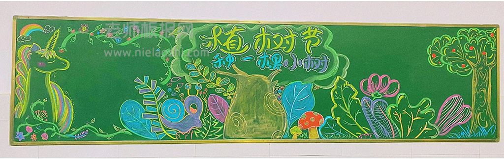 三年级植树节主题黑板报 植树节黑板报内容文字+图片（3张）