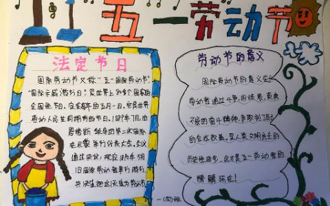 （3张）小学劳动节主题手抄报《劳动最光荣》