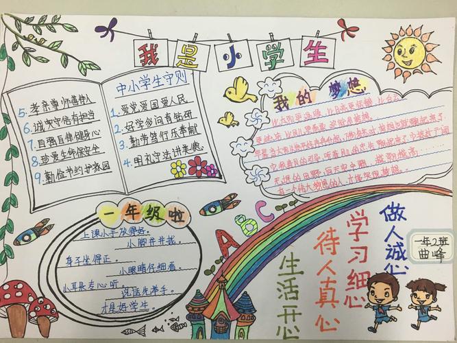 我是小学生主题画手抄报 小学生手抄报